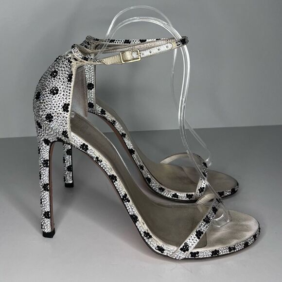 Stuart Weitzman Silver and Black Heels - Picture 14 of 14
